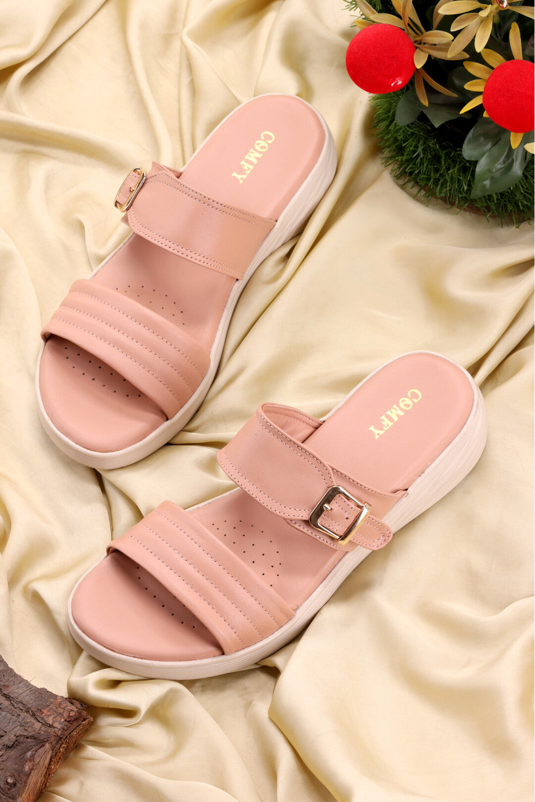 Elegant Medicated PU Sole Casual wear Slippers