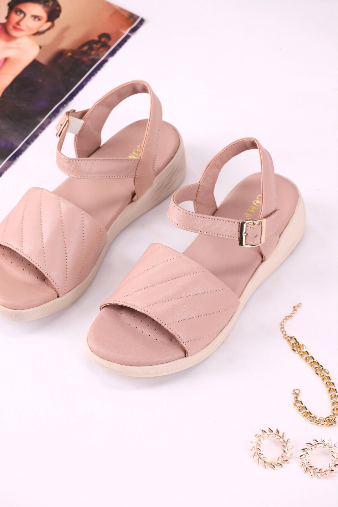 Elegant Medicated Sheep Leather Sandals for Every Occasion