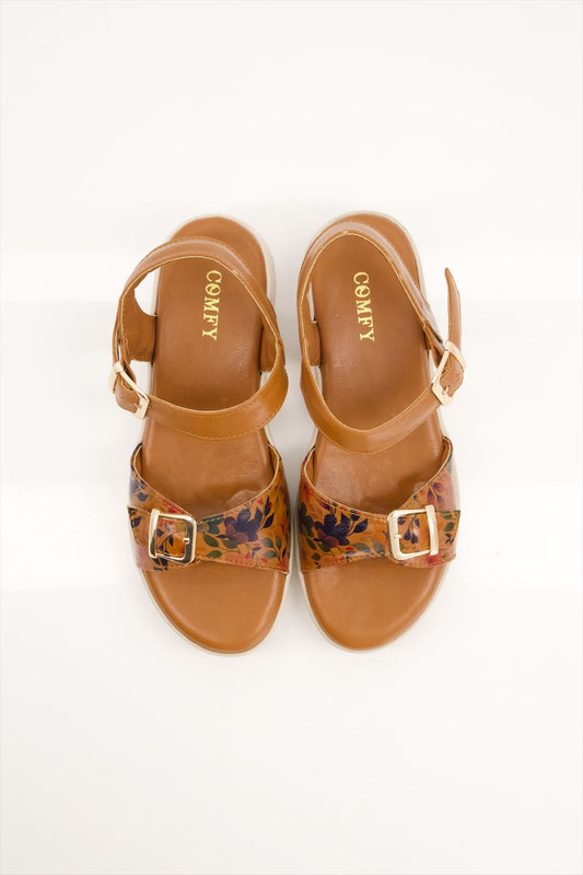 Elegant Medicated Printed PU Sole Sandals for Every Occasion