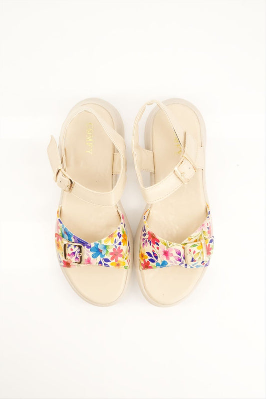 Elegant Medicated Printed PU Sole Sandals for Every Occasion